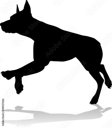 Dog Silhouette Pet Animal