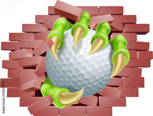 Golf Ball Claw Breaking Thr...