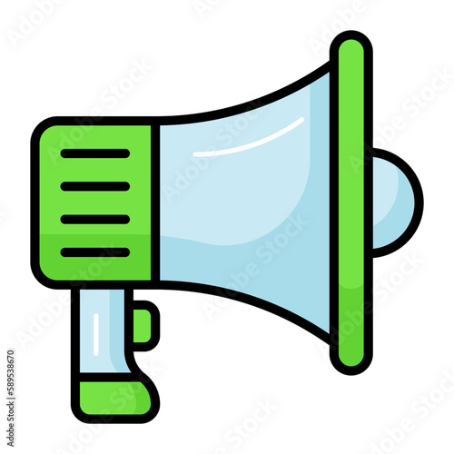 A beautiful design vector of megaphone in modern style, easy to use in web, mobile apps and presentation projects, bullhorn