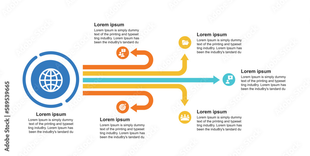 business infographics design template with icons and 5 options or steps. flow chart. business infographics design template with icons and 5 options or steps. flow chart.