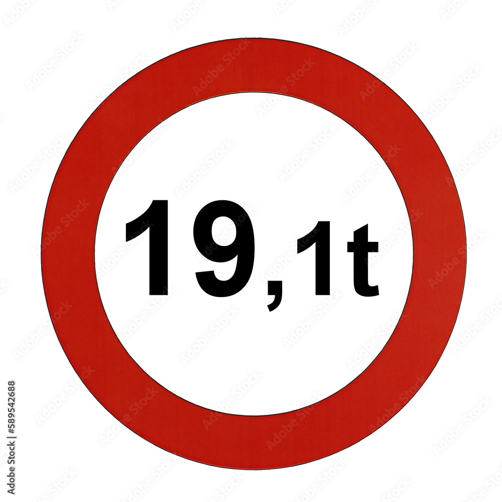 Illustration des Straßenverkehrszeichens Illustration des Straßenverkehrszeichens