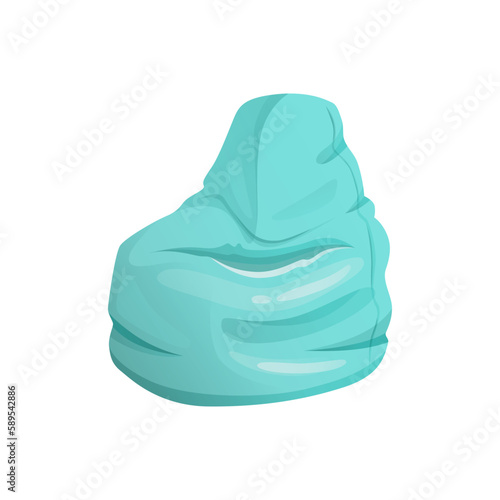 Bean bag chairs, soft furniture for sitting.