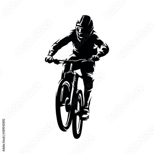 Fototapeta Naklejka Na Ścianę i Meble -  Mountain bike downhill logo
