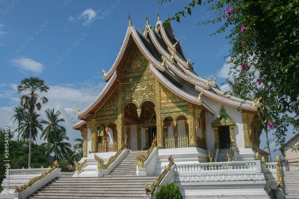 Haw Pha Bang golden buddhist temple