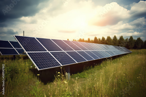 sustainable solar power farm