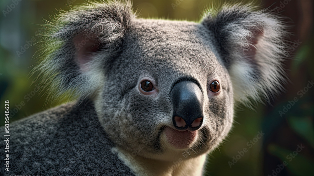 A Realistic Illustration of the Koala, Generative AI A Realistic Illustration of the Koala, Generative AI