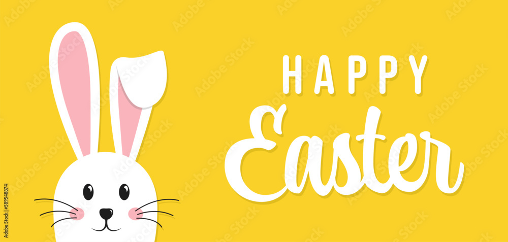 Fototapeta premium Easter rabbit, easter Bunny. Vector illustration.