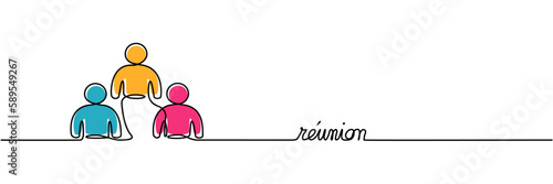 Réunion-ligne continue