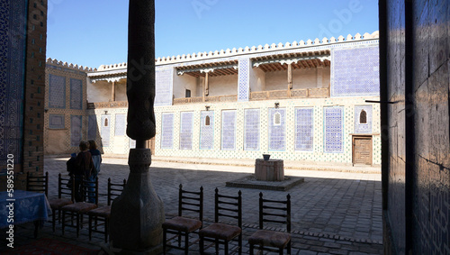 Historical palace in Khiva city photo