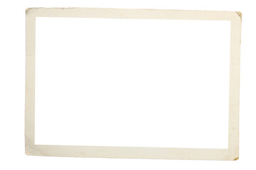 old photo frame texture png isolated picture postcard border