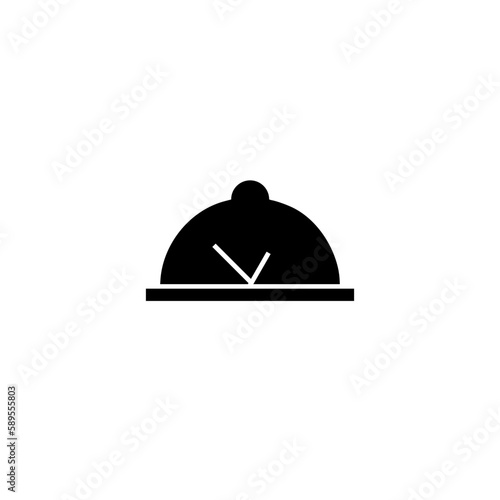  Lunch time  icon on white background