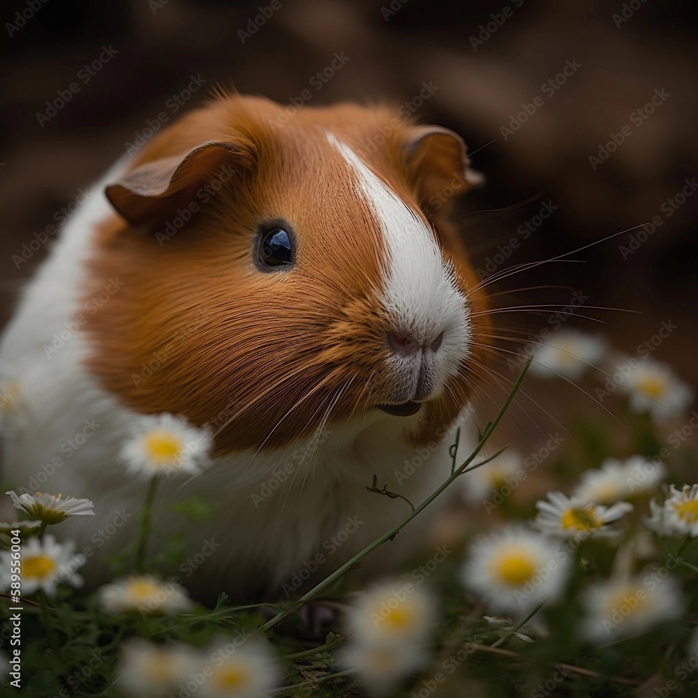 country guinea pig in the grass country guinea pig in the grass