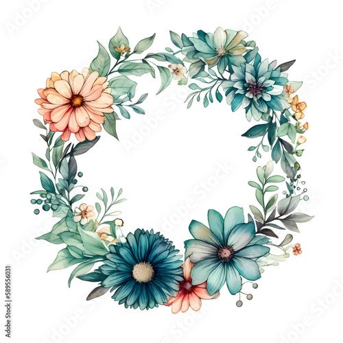 Rustic watercolor floral design with natural textures and earthy tones PNG Transparent Background