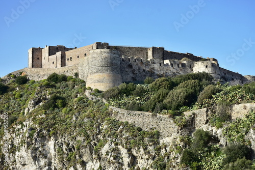 stronghold Castello di Milazzo on island Sicily,Italy