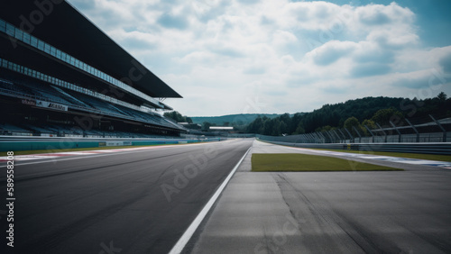 Racing track.  Generative AI © Alex