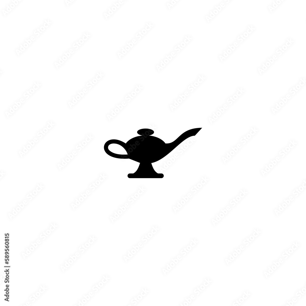 Magic lamp icon isolated on white background Magic lamp icon isolated on white background