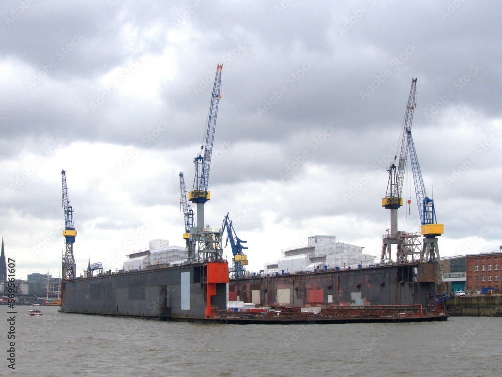 Cranes in port, dock 11