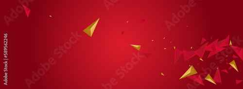 Red and Gold Elements Business Vector Pink
