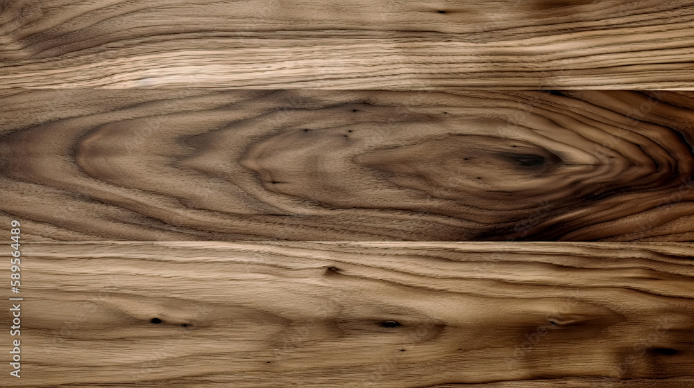 Fototapeta premium Walnut wood texture. Generative AI.