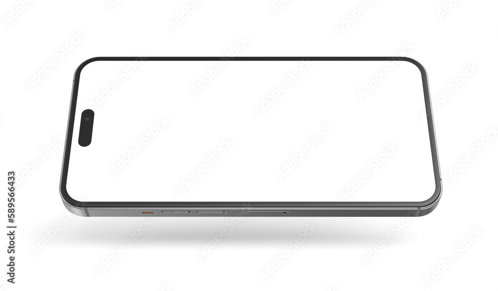 Smartphone realistic 3d render illustration with transparent background Smartphone realistic 3d render illustration with transparent background