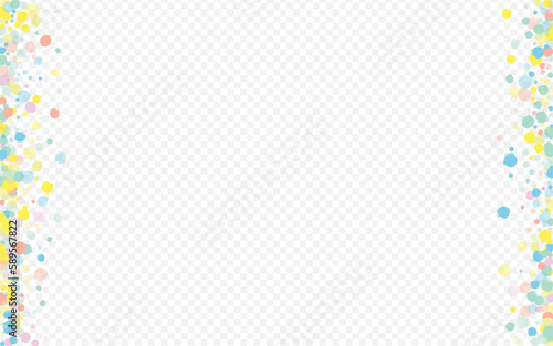 Pastel Circle Abstract Transparent Background.