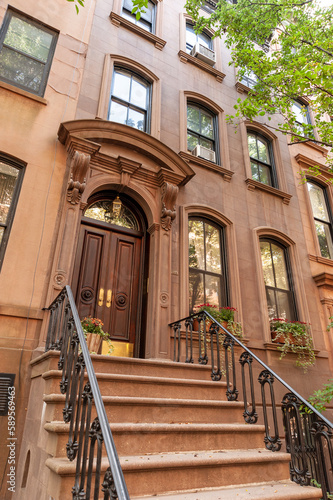 Townhouse apartment on Perry Street, Greenwich Village, New York City, USA