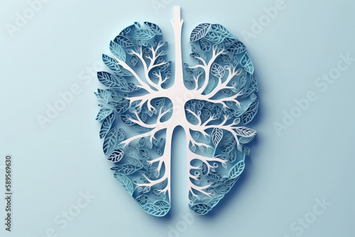 Conceptual picture of lungs.