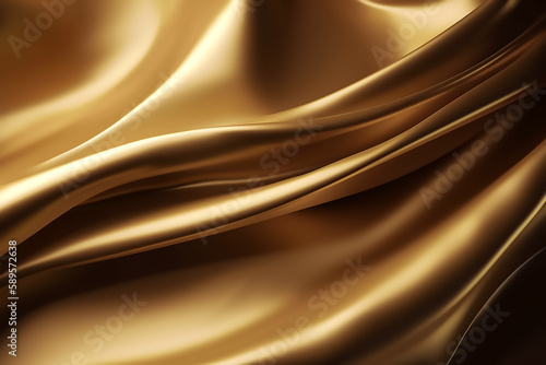 Elegant shiny gold wavy abstract background