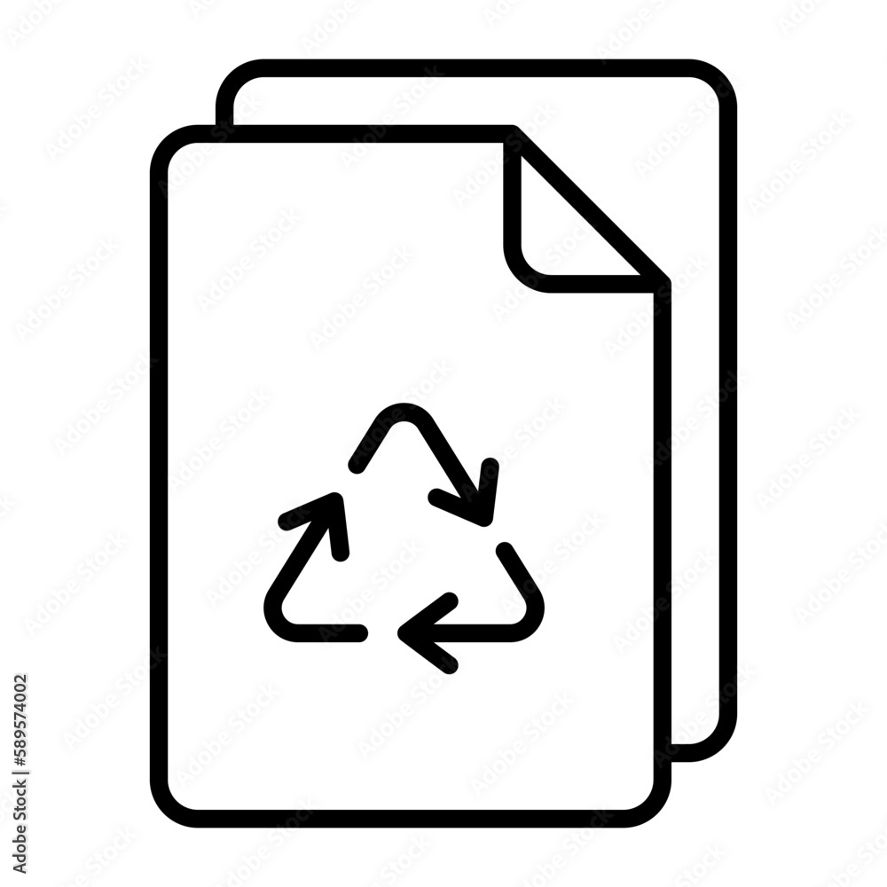 An amazing vector design of paper recycling in modern style, premium icon An amazing vector design of paper recycling in modern style, premium icon