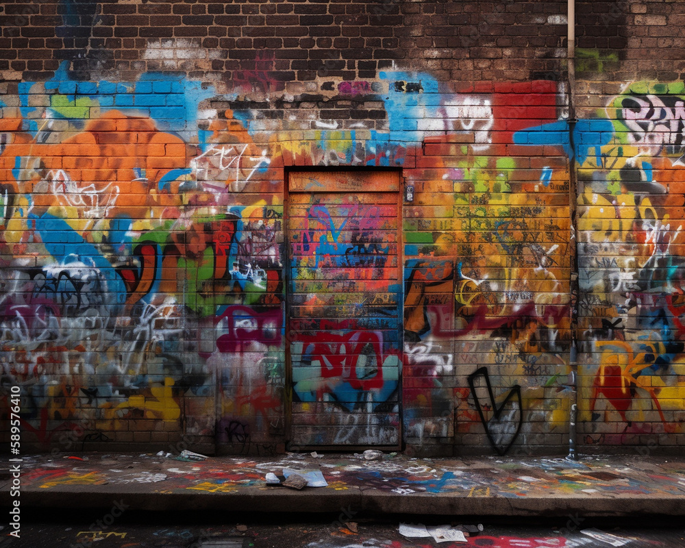 Obraz premium graffiti on the wall