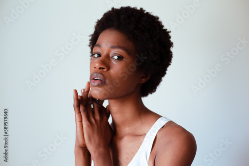 African girl skin care