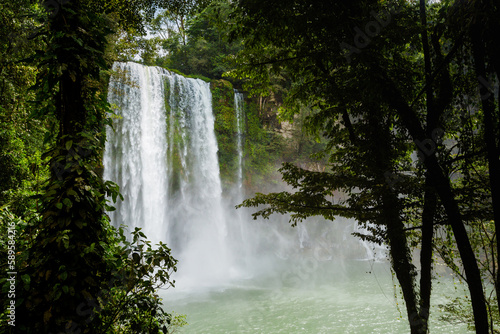 Misol Ha waterfall in Chiapas Mexico