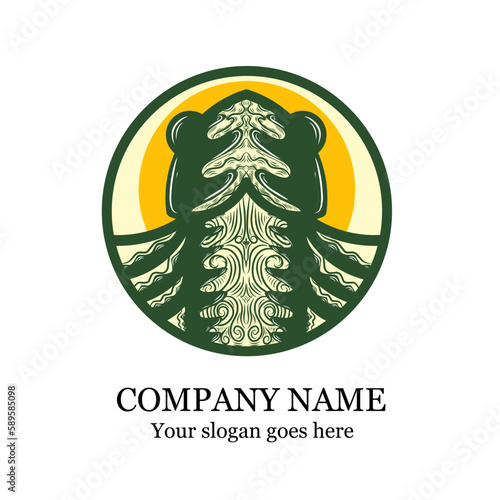 Unique art vector logo design