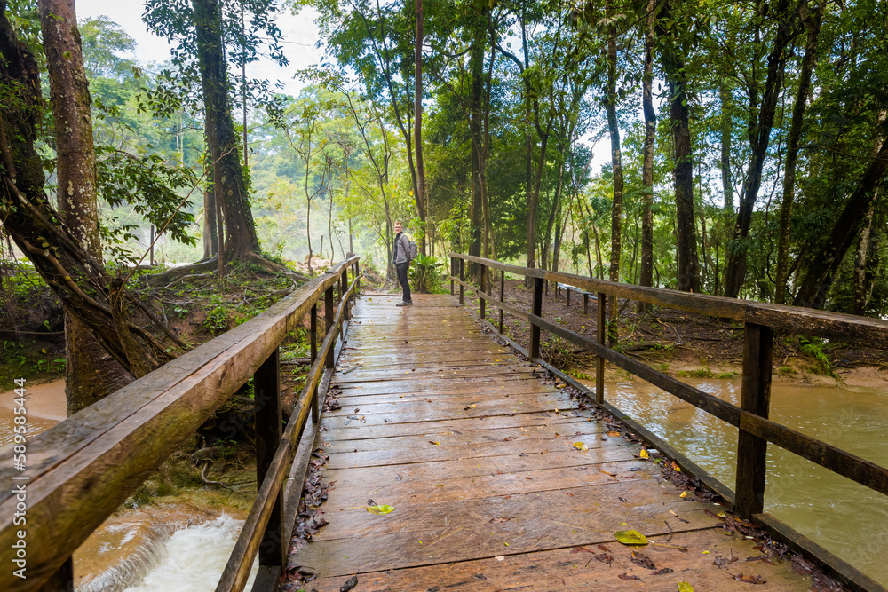Fototapeta premium Agua Azul park in Palenque Mexico