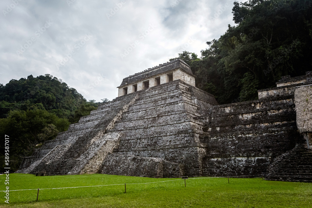 Palenque archeological site in Mexico