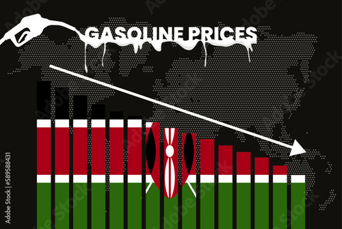 Decreasing of gasoline price in Kenya change and volatility in fuel prices