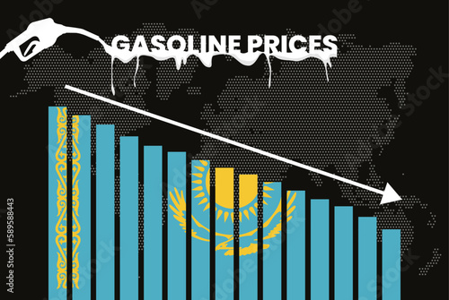 Decreasing of gasoline price in Kazakhstan change and volatility in fuel prices