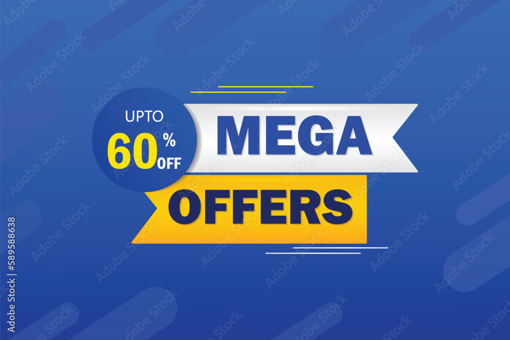 Fototapeta premium Vector mega sale 80 percent. number special discount sign template design 