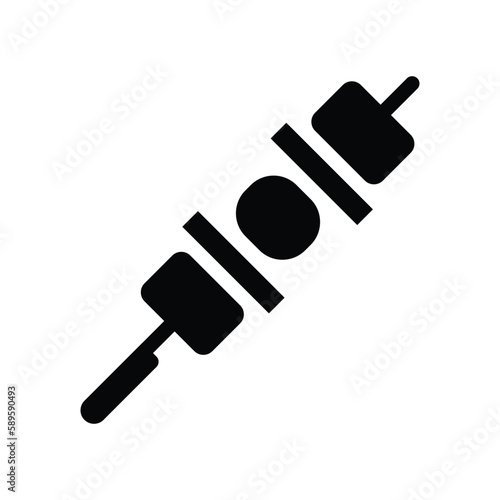 Slika na platnu yakitori solid icon illustration vector graphic