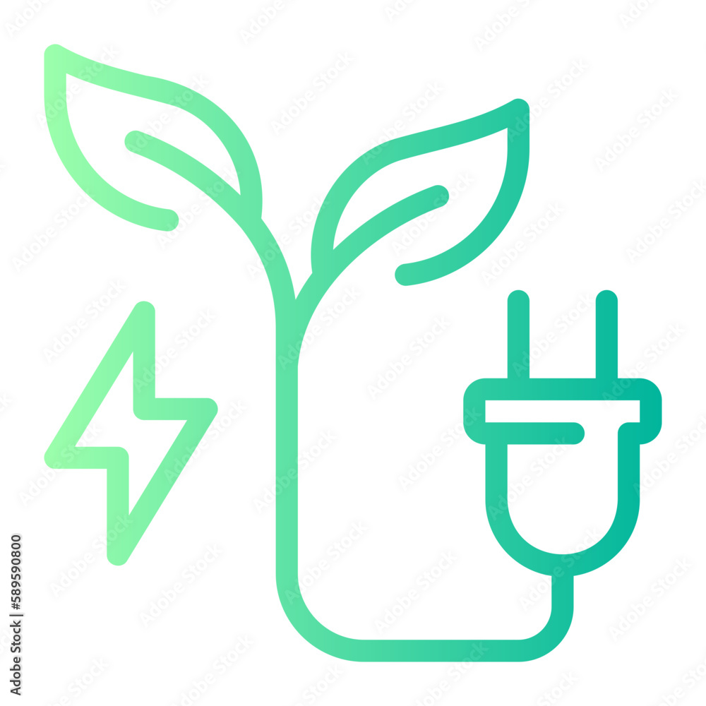 green energy gradient icon green energy gradient icon