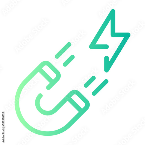 magnet gradient icon