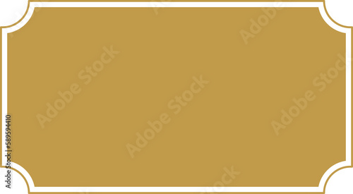 Gold vintage luxury labels, frames png file for decoration