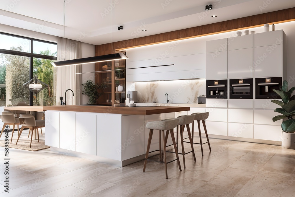Modern kitchen interior | Luxury home showcase kitchen | Modern ...
