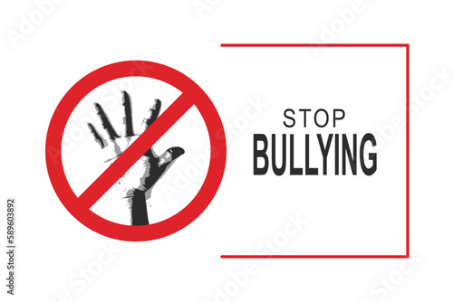 Stop Bullying background. Awareness, Children.