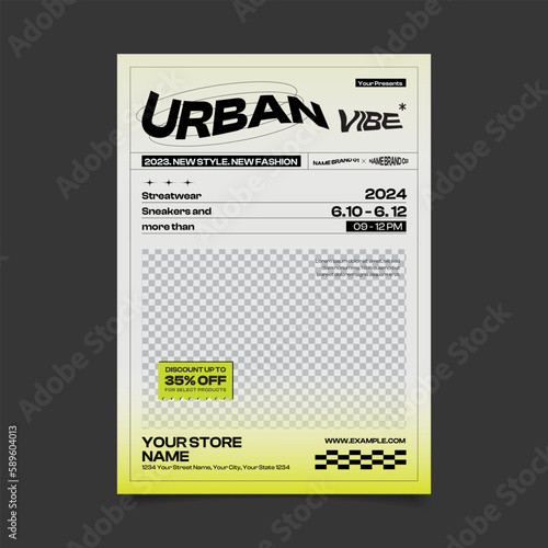 Urban Fashion Sale Flyer Print Template