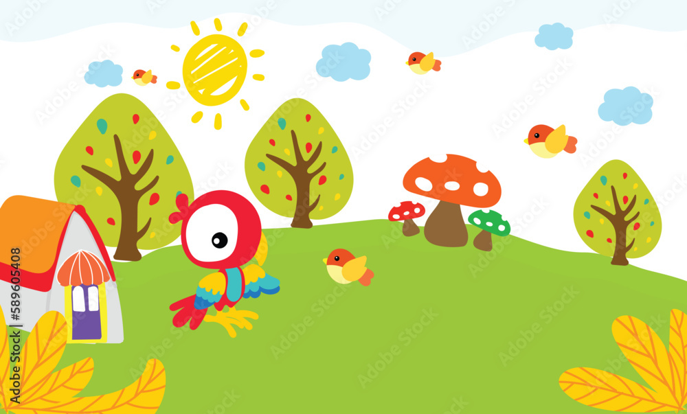 Bird and Sun Bird and Sun