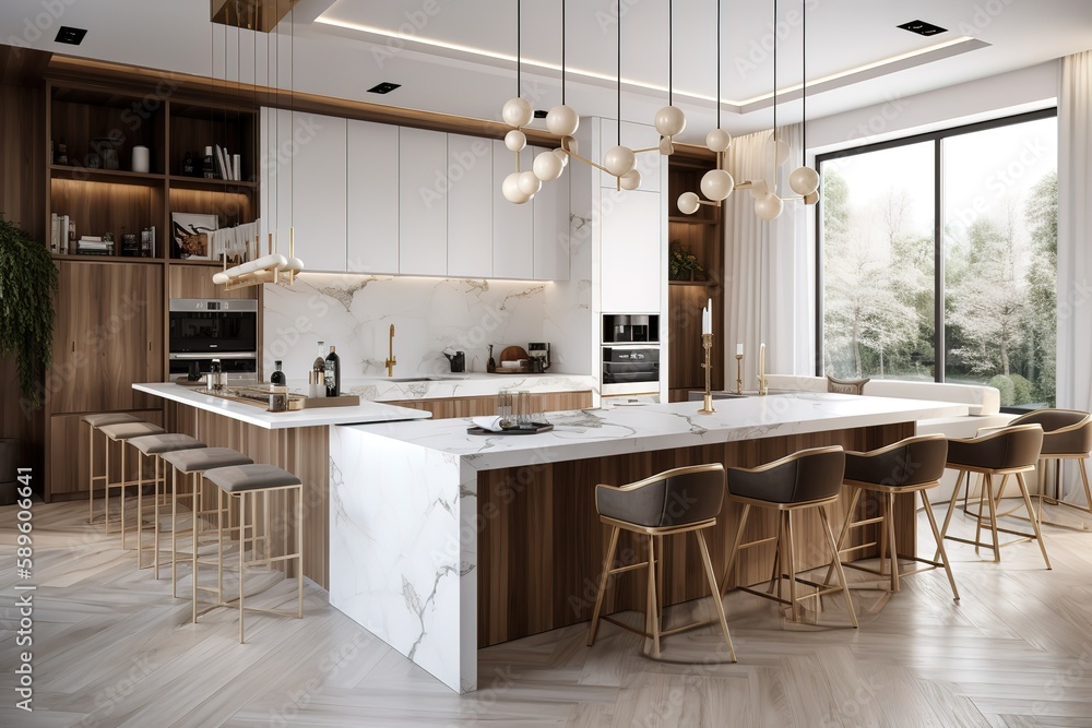 Modern kitchen interior in black colour | elegant contemporary kitchen ...