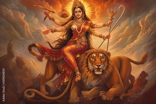 Beautiful Hindu Goddess Durga Mata