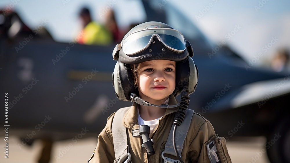 un enfant rêve de devenir pilote de chasse - generative ai un enfant rêve de devenir pilote de chasse - generative ai