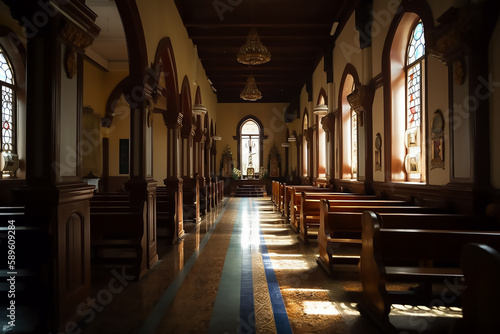 Beautiful architecture inside the Church